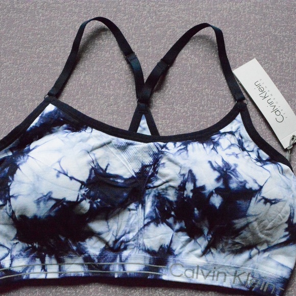 Calvin Klein Tops - Calvin Klein Low-Impact Tie-Dyed Sports Bra
